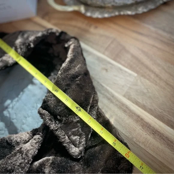 VTG 1960 / 1970 | S | Classic Mod Double-Breasted Faux Fur Glamour Long Coat - Picture 7 of 17